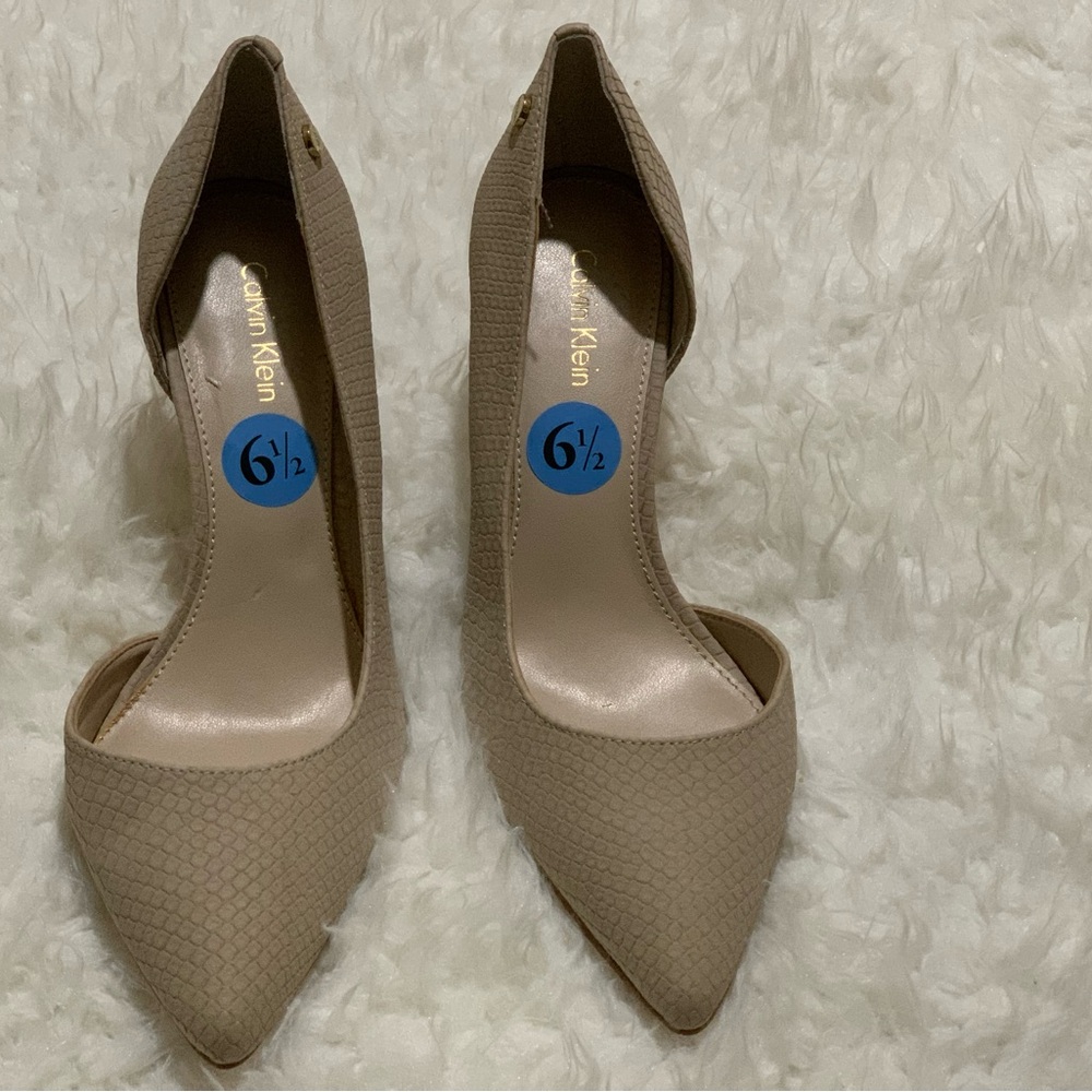 Calvin Klein Nude Color High Heel Pumps Size 6.5 Only wore once.